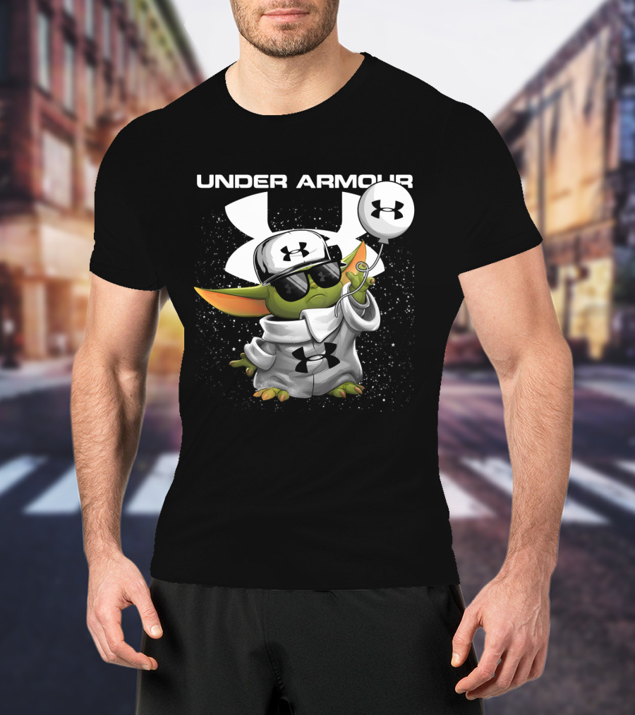 Under Armour Yoda Balloons And Hat T-Shirt
