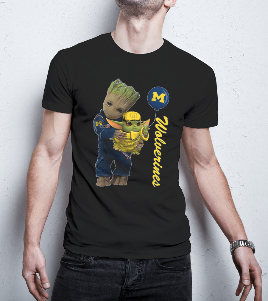 G&Y-Michigan Wolverines M Balloon Hug T-Shirt