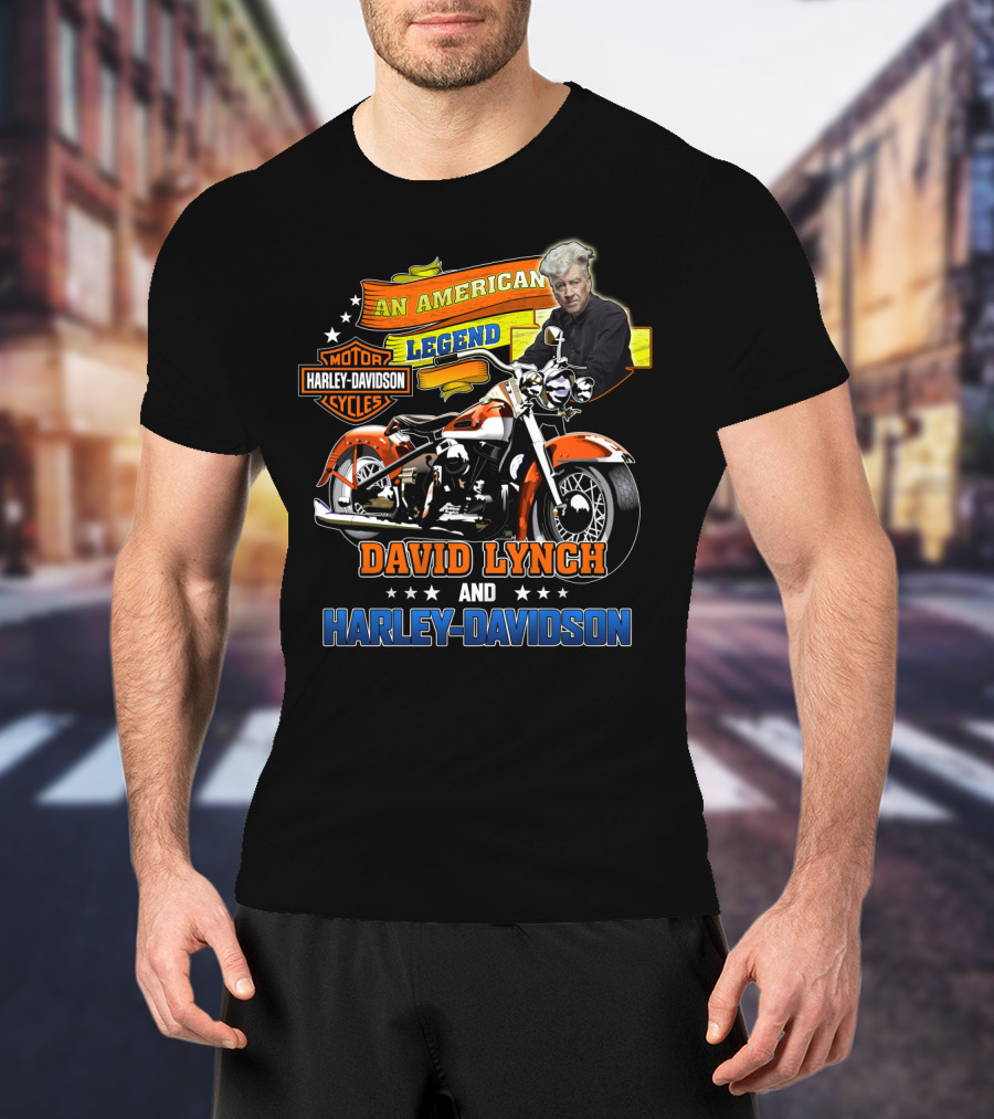 An American Legend David Lynch And Harley Davidson Cycles T-Shirt