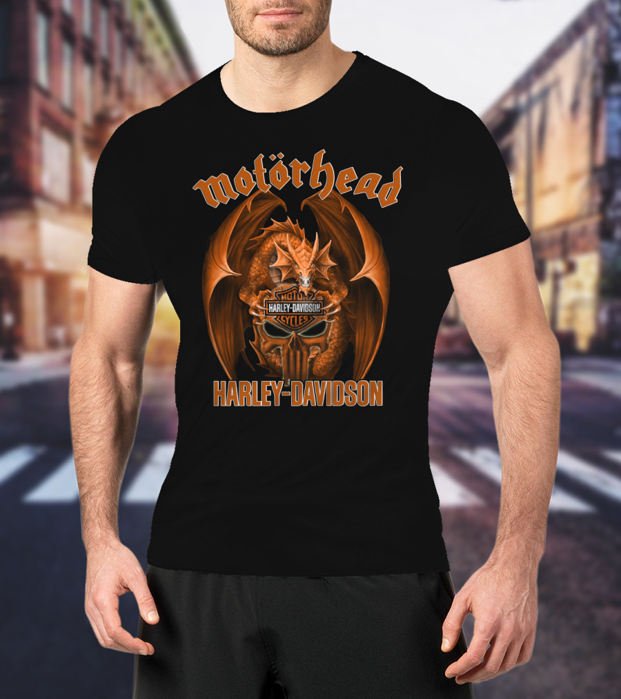 Motorhead Harley Davidson Cycles Dragon T-Shirt