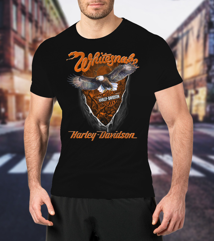 Whitesnake Harley Davidson Eagle Motorcycles T-Shirt