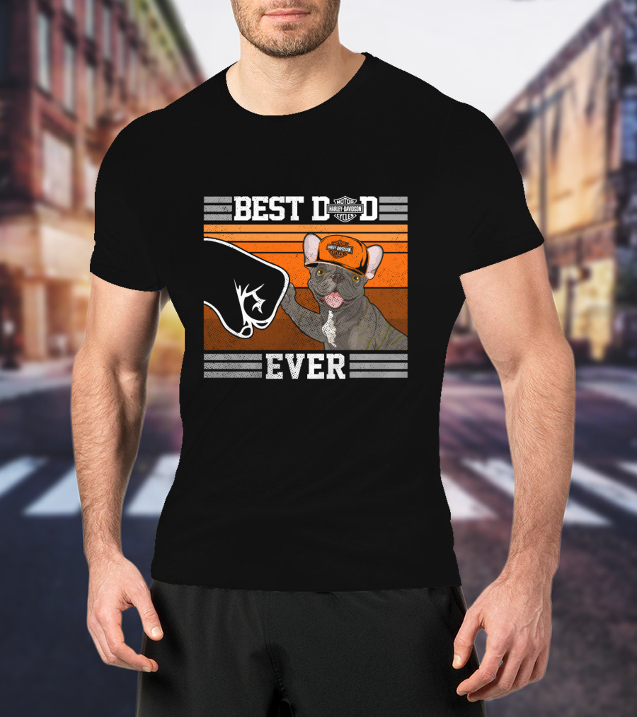 Best Dad Ever Motor Harley Davidson Cycles T-Shirt