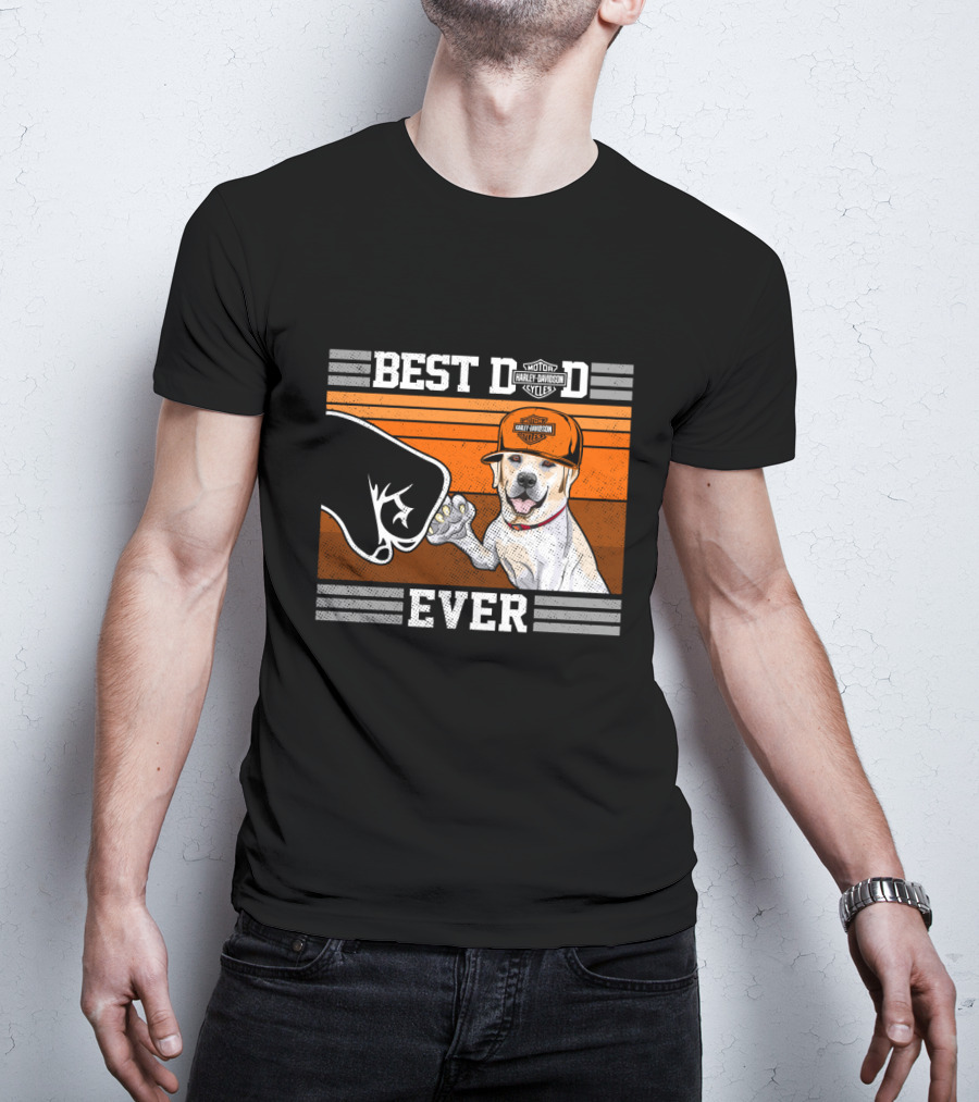 Best Dog Ever Labrador Retriever Harley Davidson Style T-Shirt