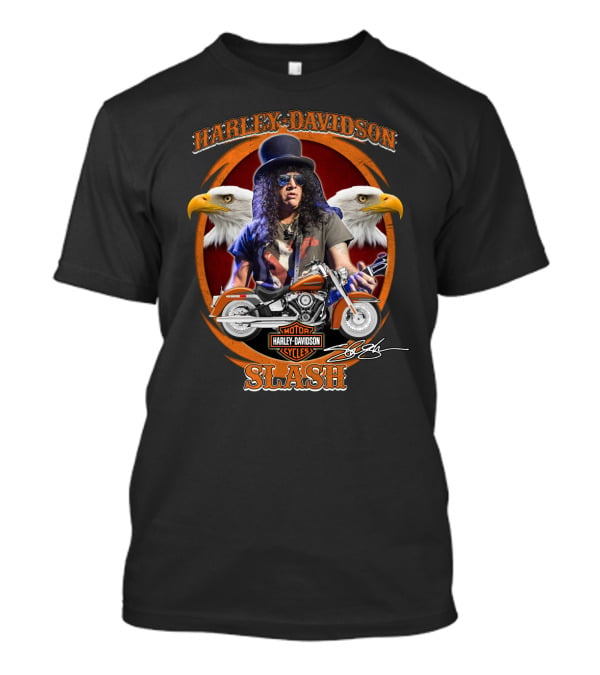 Harley Davidson Motor Cycles Slash Eagles T-Shirt