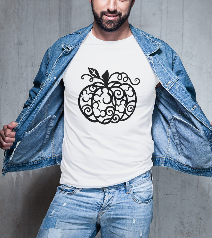 Mickey Mouse Pumpkin Silhouette Halloween T-Shirt