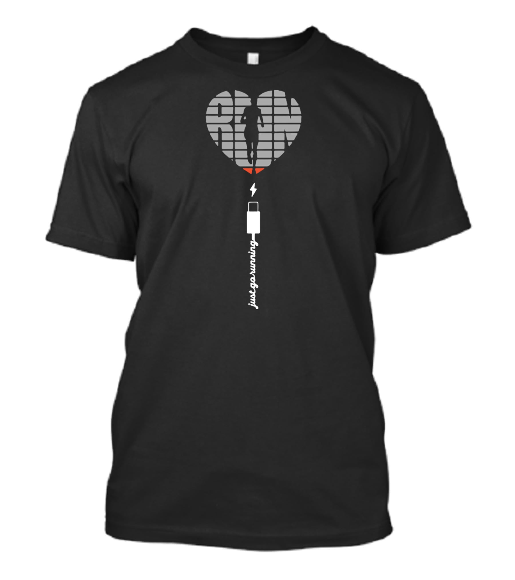 RUN Heart Just Go Running Healthy Game Favorite Love T-Shirt