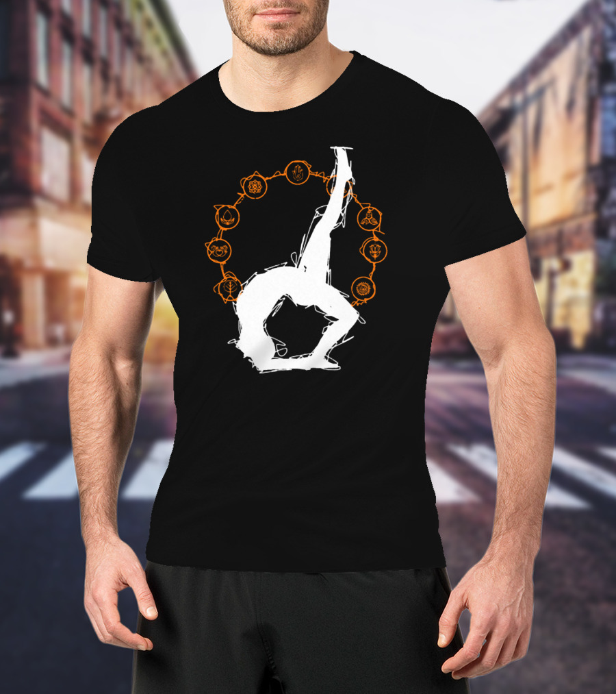 Yoga Meditation Workout Fitness Chakra Pose T-Shirt