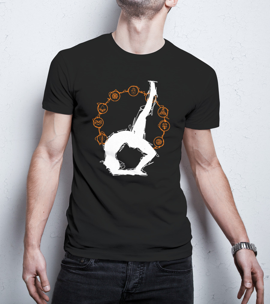 Yoga Meditation Workout Fitness Chakra Pose T-Shirt