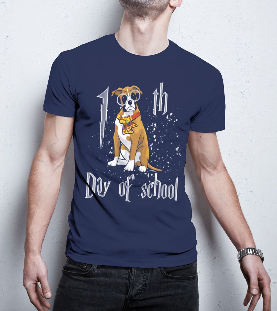 1th Day Of School Boxer Dog T-Shirt
