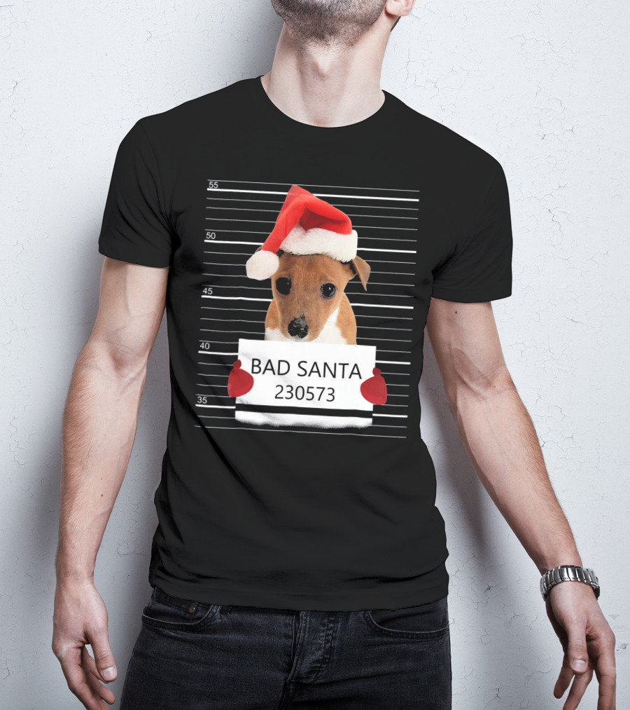 Bad Santa Jack Russell Mugshot 230573 T-Shirt