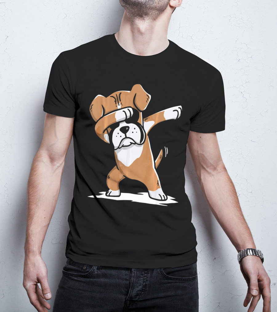 Boxer Dabbing Funny Dog Dab Move Playful Pose T-Shirt