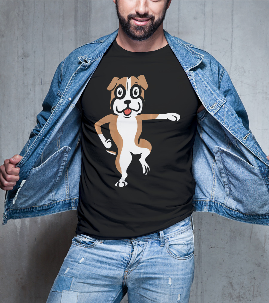 Boxer Dog Funny Dance Move Best Mates T-Shirt