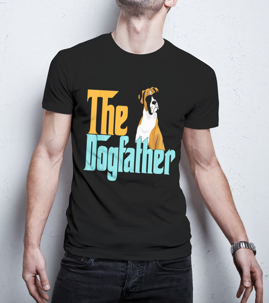 The Dogfather Boxer Vintage Funny T-Shirt