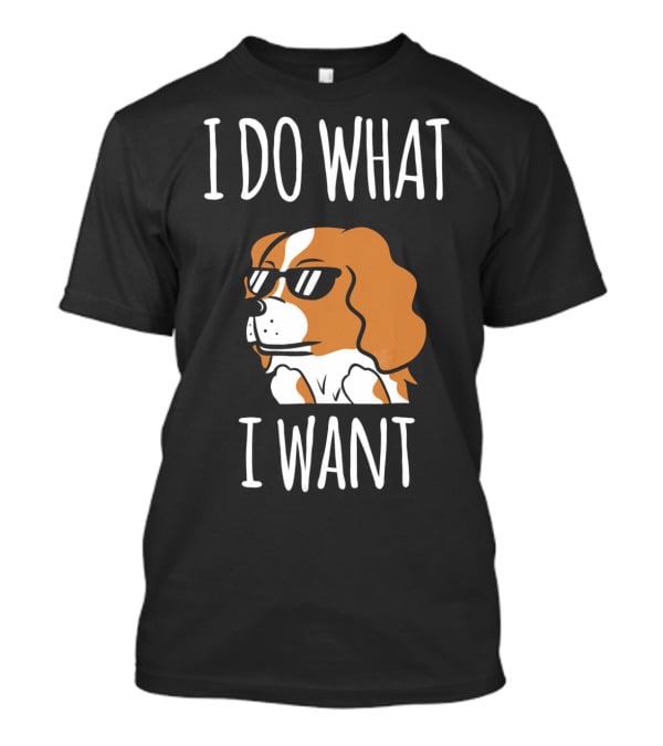 Cavalier King Charles Spaniel I Do What I Want Sunglasses T-Shirt