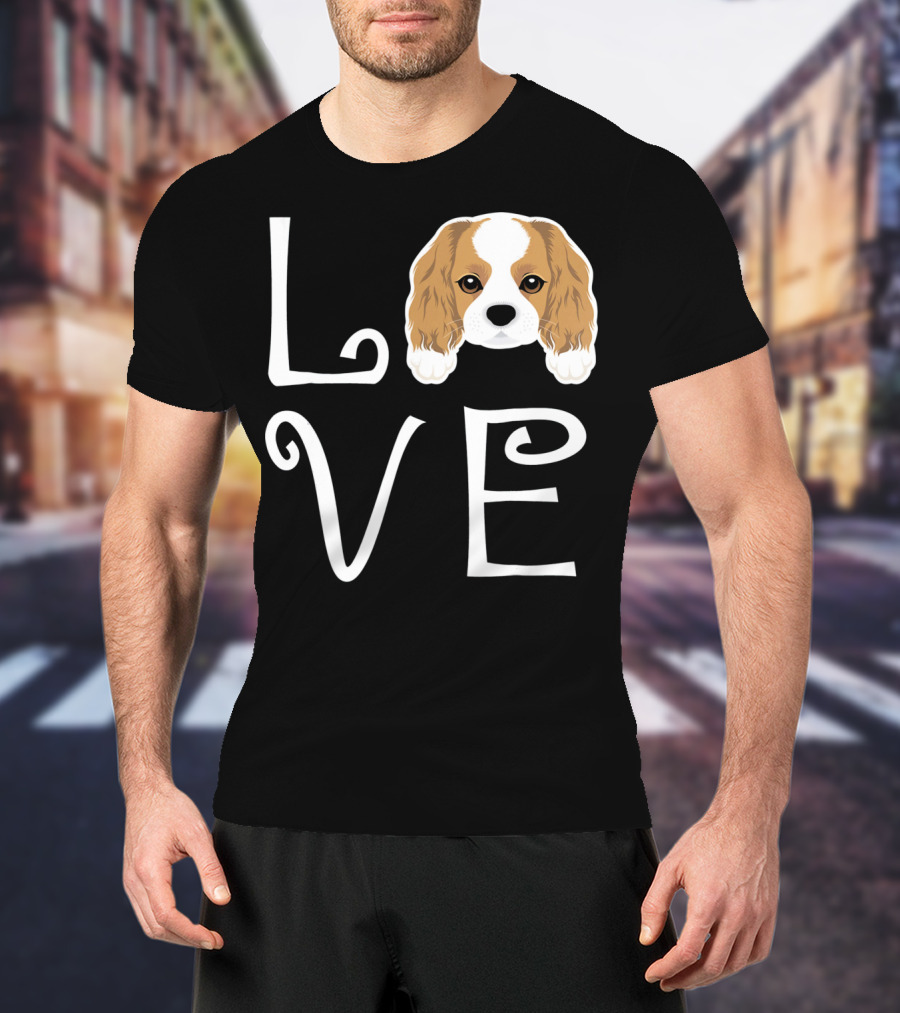 Cavalier King Charles Spaniel Love Puppy Dog Owner T-Shirt