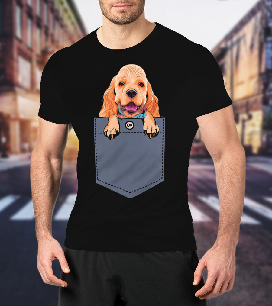 Cocker Spaniel Dog In Your Pocket Cute Canine Companion T-Shirt