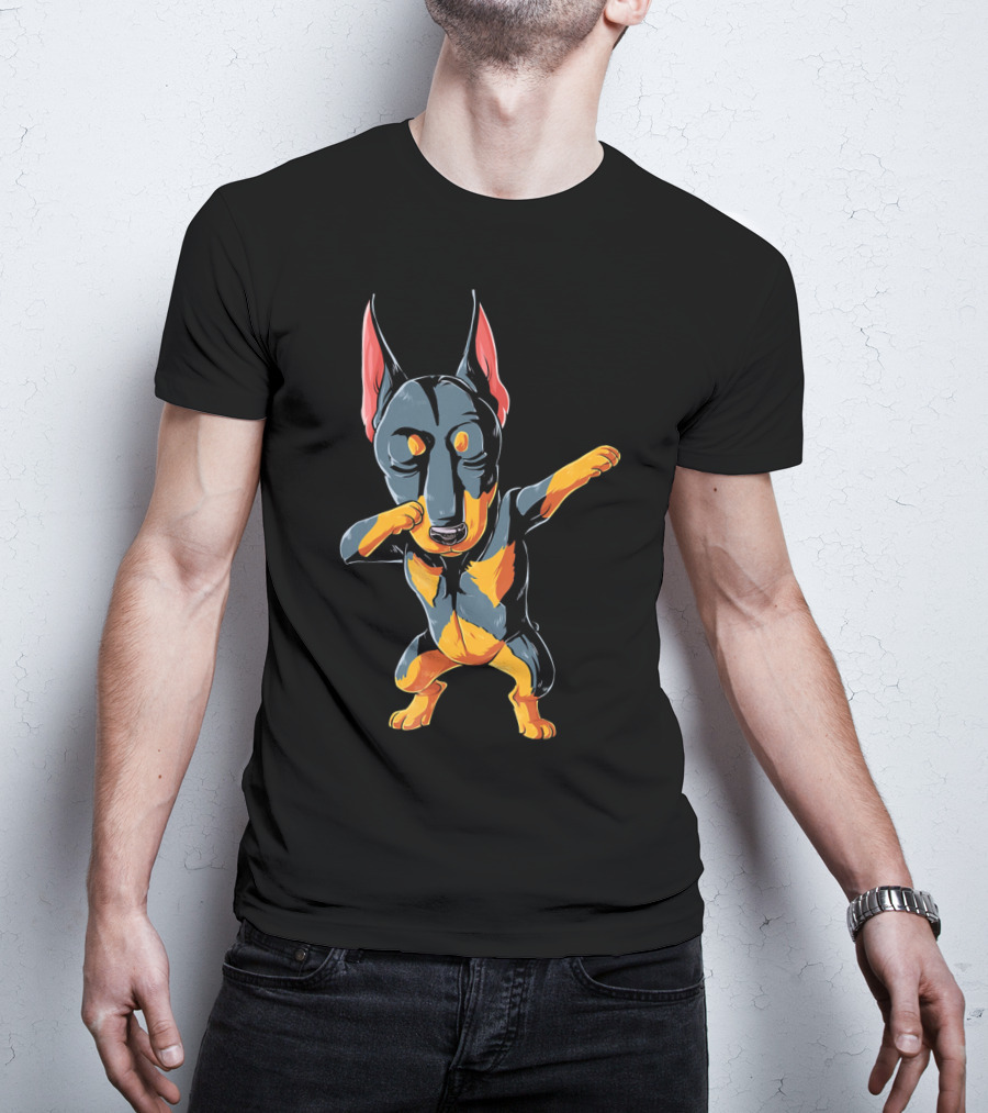 Kids Doberman Pinscher Dabbing Boys Dab T-Shirt