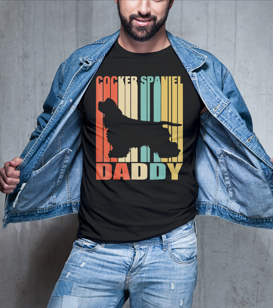 Cocker Spaniel Daddy Vintage T-Shirt