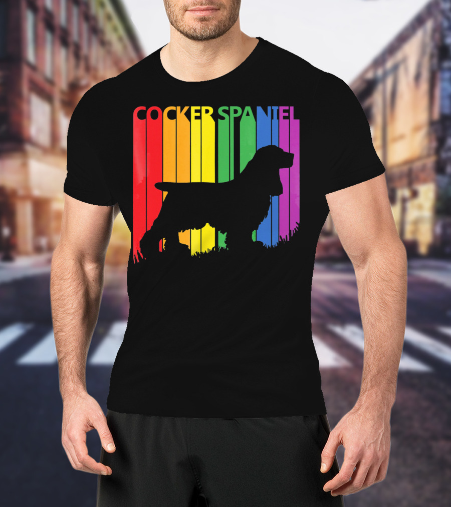 Cocker Spaniel Rainbow T-Shirt