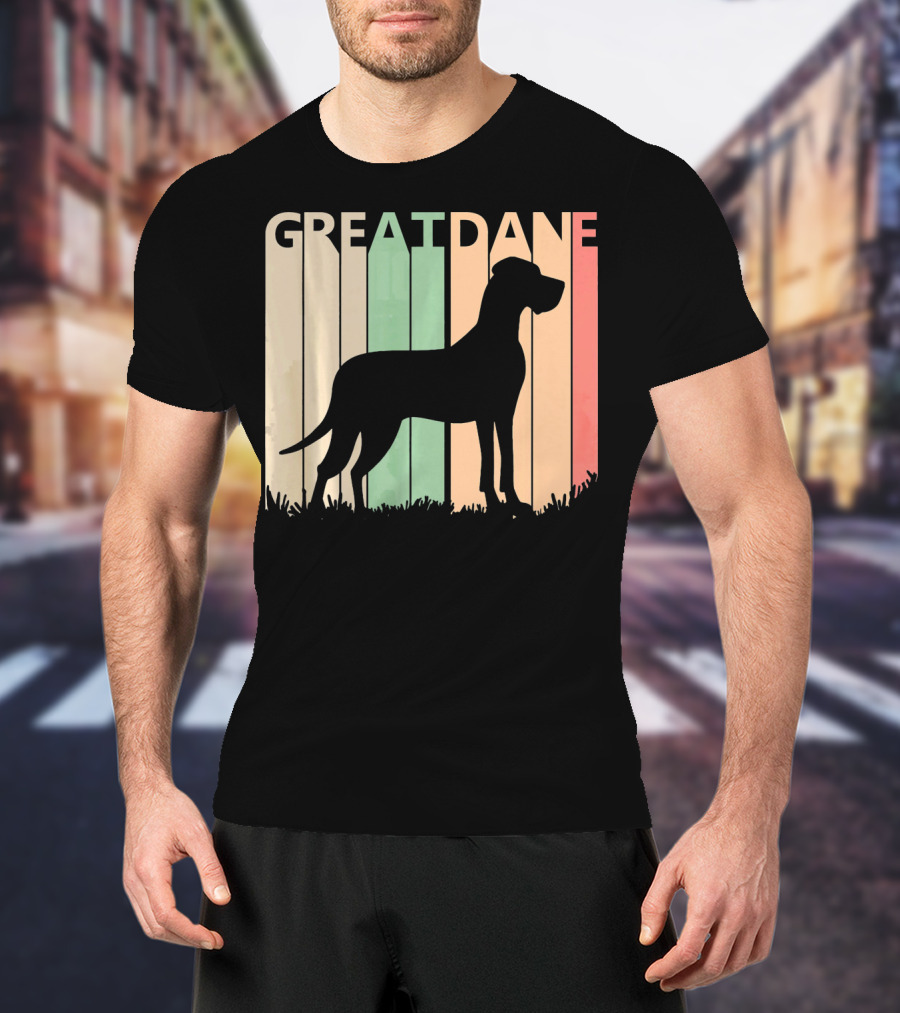 Great Dane Valentine Vintage Silhouette For Him T-Shirt