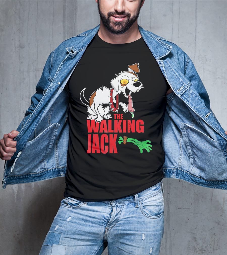 The Walking Jack Russell Terrier Zombie Hall T-Shirt