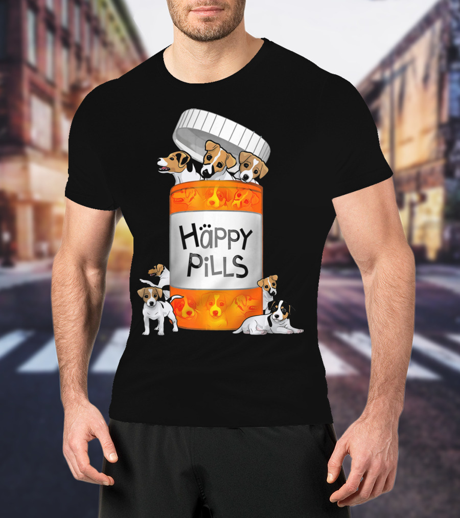 Happy Pills Jack Russell Terrier T-Shirt