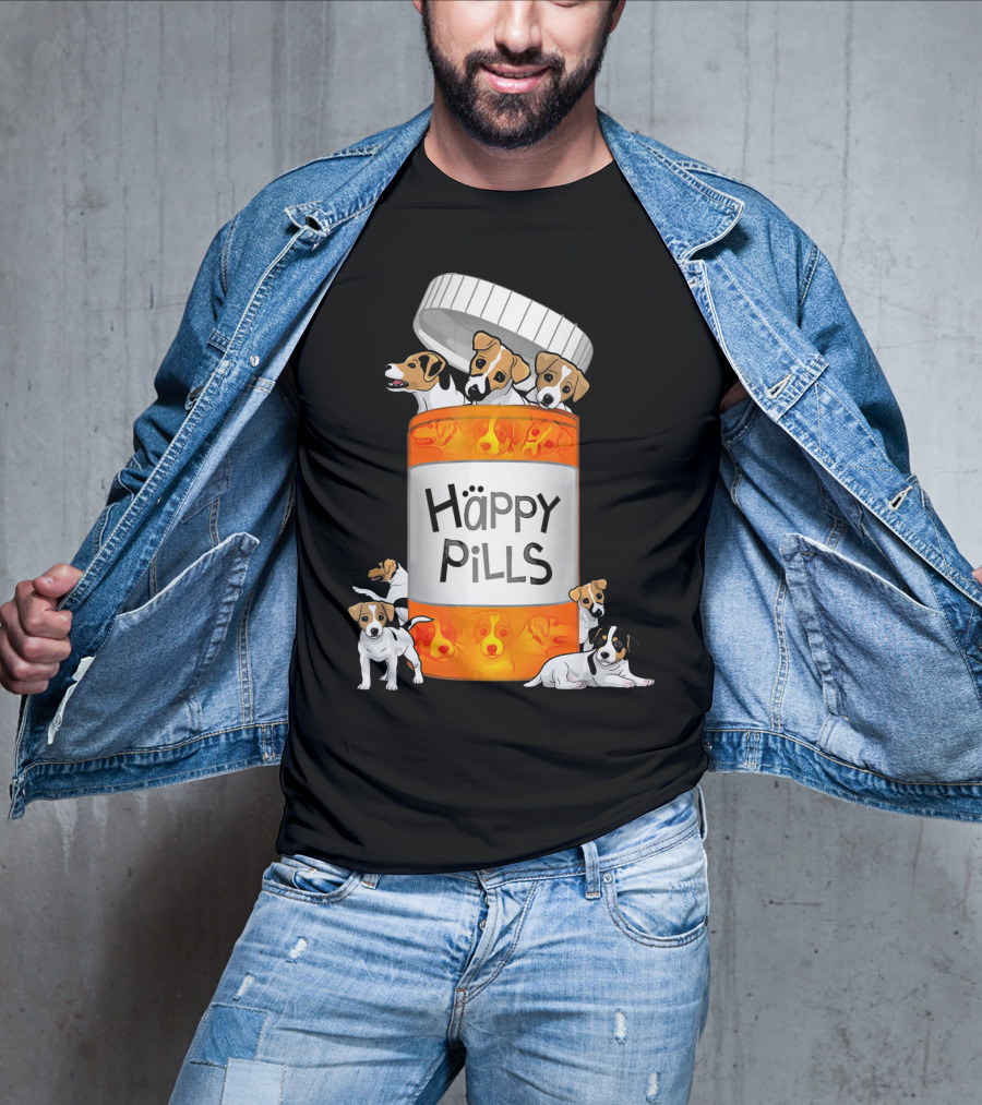 Happy Pills Jack Russell Terrier T-Shirt