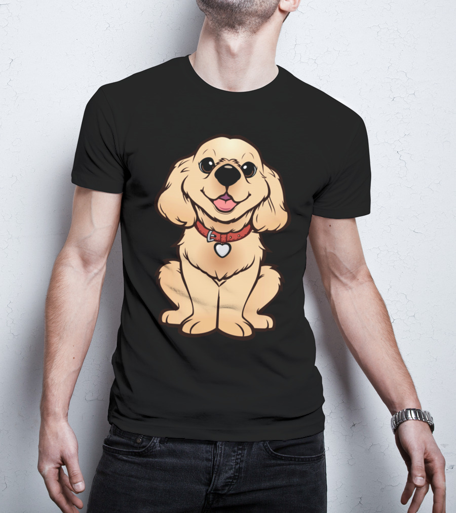 Cockapoo Retriever Cocker Dog Cartoon T-Shirt