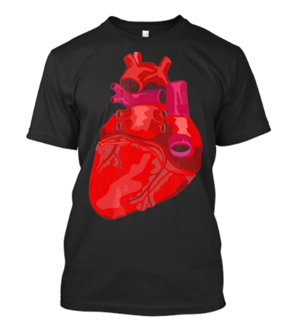 Anatomical Heart Funny Valentines Day Red Heart T-Shirt