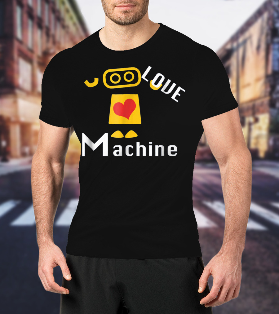 Boys Valentines Day Red Robot Love Machine T-Shirt