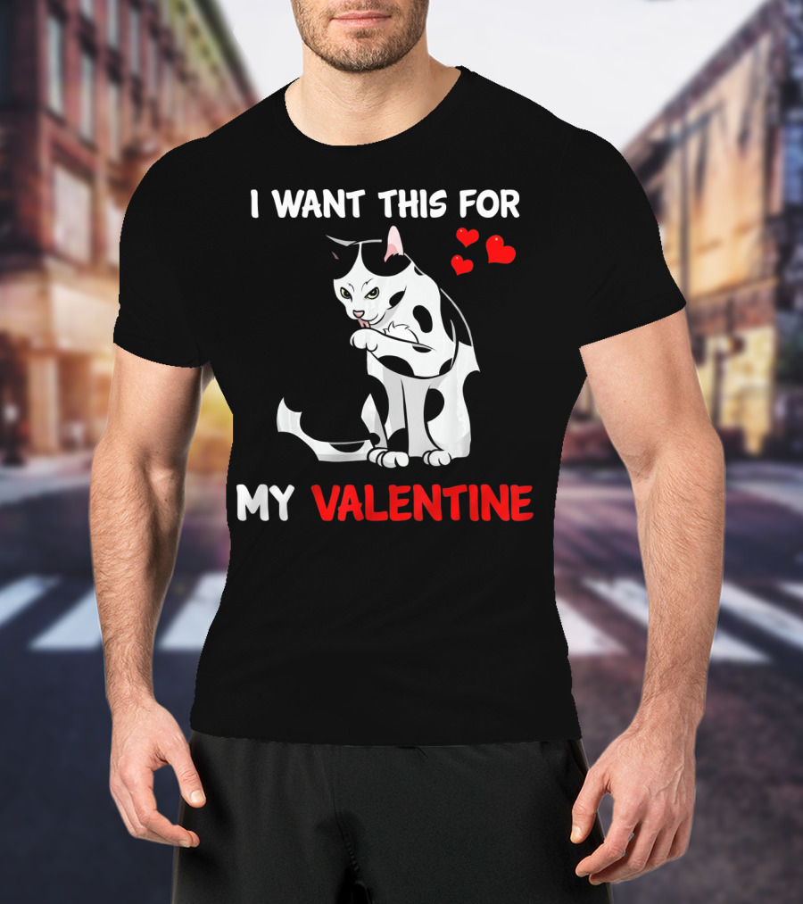 I Want This Cat For My Valentine T-Shirt