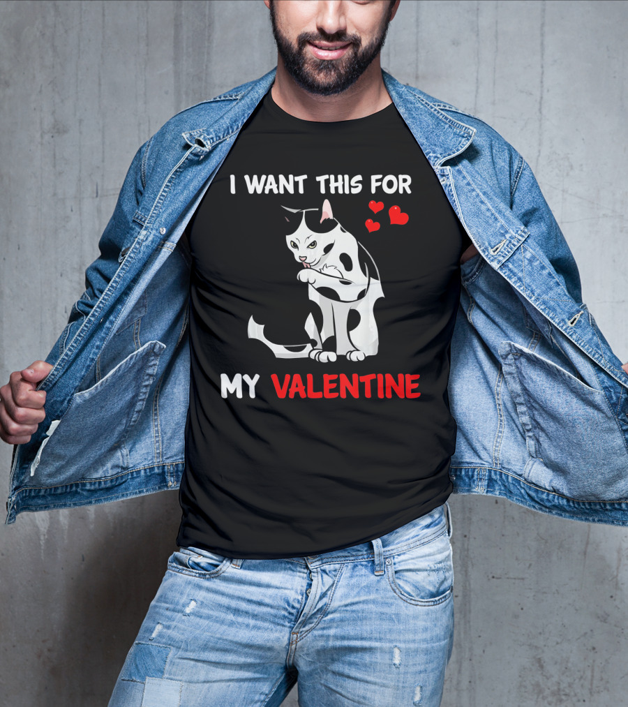 I Want This Cat For My Valentine T-Shirt
