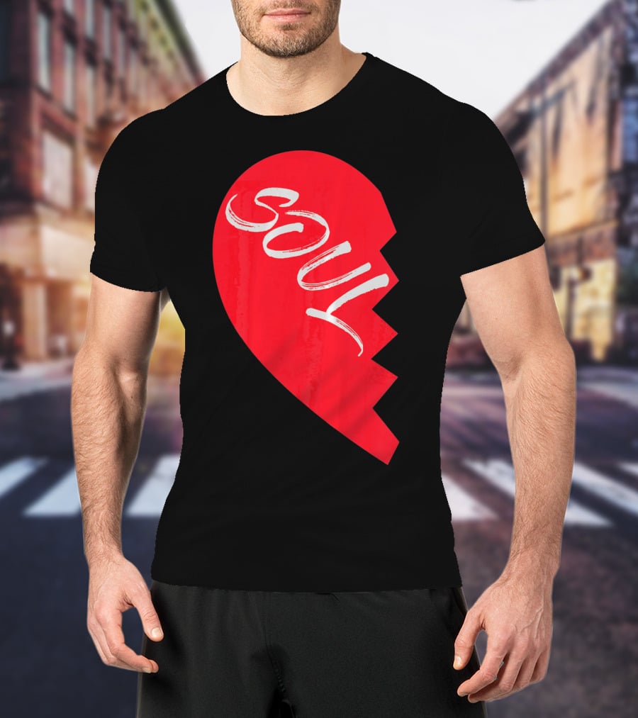 Couple Half Heart Soulmate Valentines Soul T-Shirt