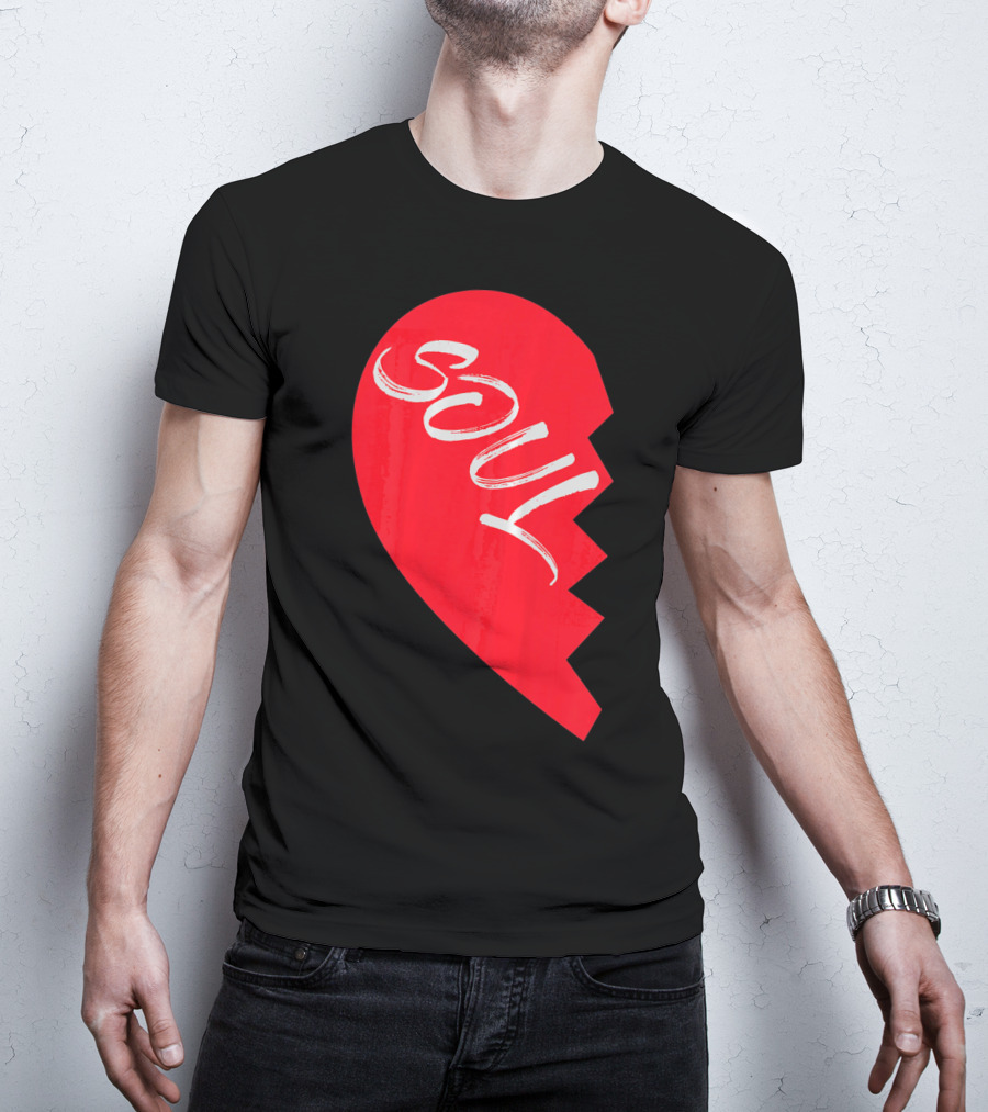 Couple Half Heart Soulmate Valentines Soul T-Shirt