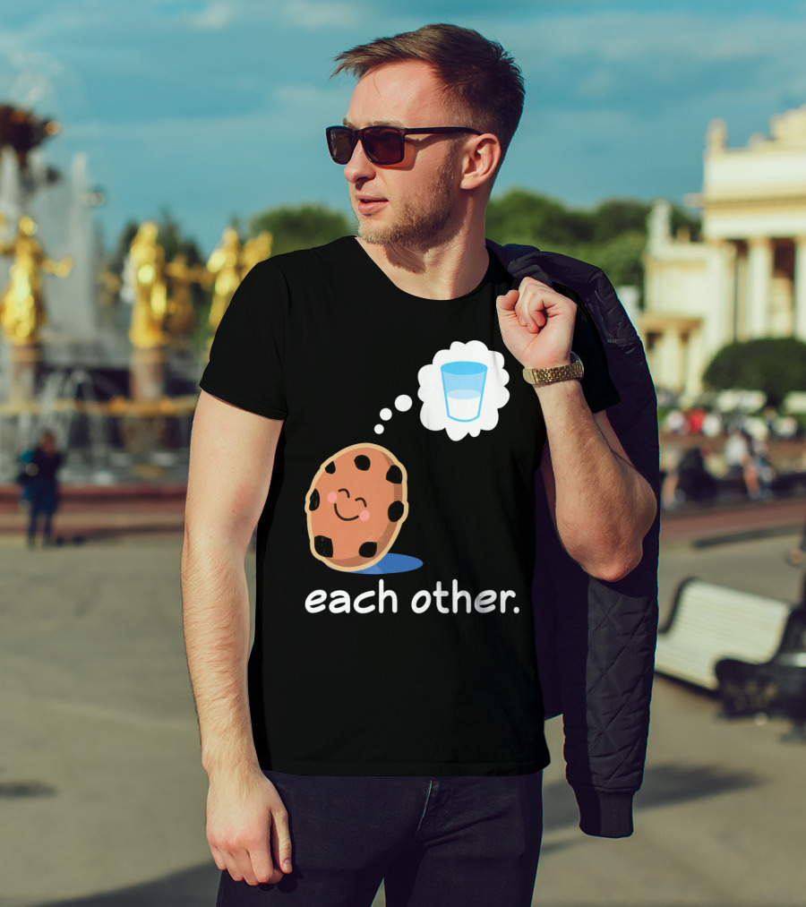 Couples Matching Cookie And Milk Each Other Valenti T-Shirt