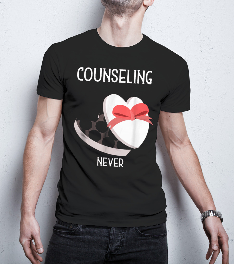Counseling Never Heart Gift Box T-Shirt
