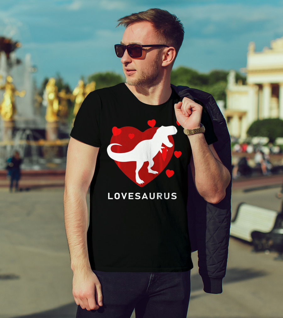 Dinosaur TRex Lovesaurus Kids T-Shirt