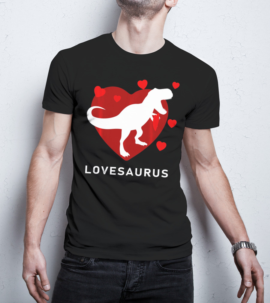 Dinosaur TRex Lovesaurus Kids T-Shirt