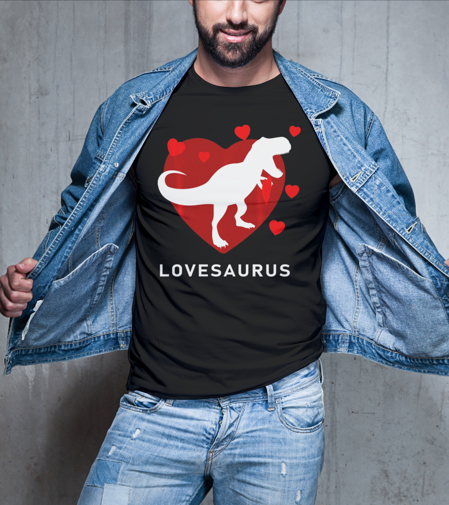 Dinosaur TRex Lovesaurus Kids T-Shirt