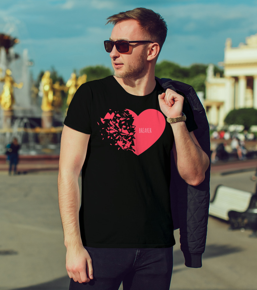 Funny Valentines Day Heart Breaker T-Shirt