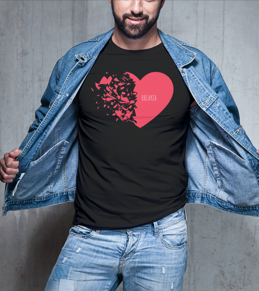 Funny Valentines Day Heart Breaker T-Shirt