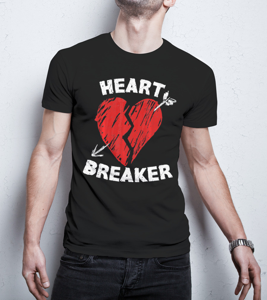 Heartbreaker Valentines Day Idea Heart T-Shirt
