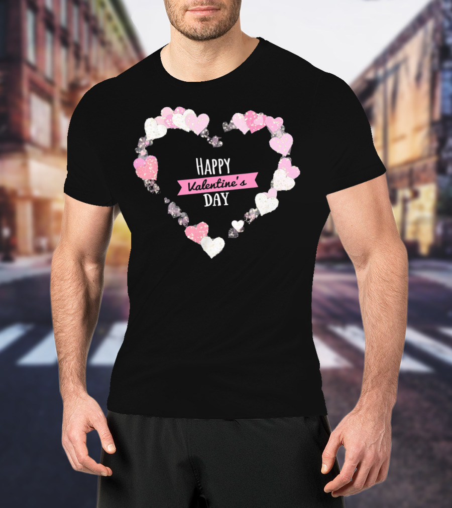 Happy Valentine's Day Heart With Cute Lover T-Shirt