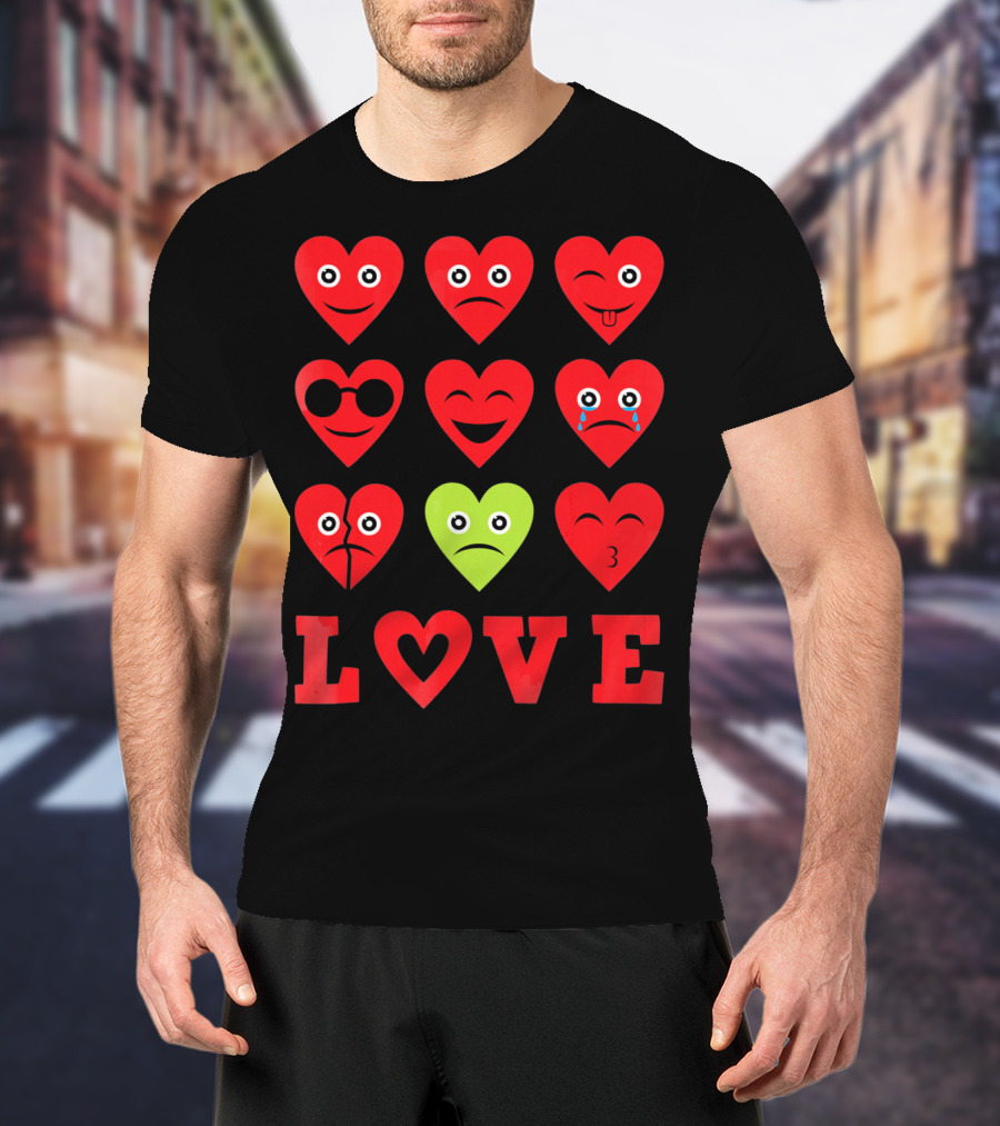 Heart Emojis Love Emoji Faces Va T-Shirt
