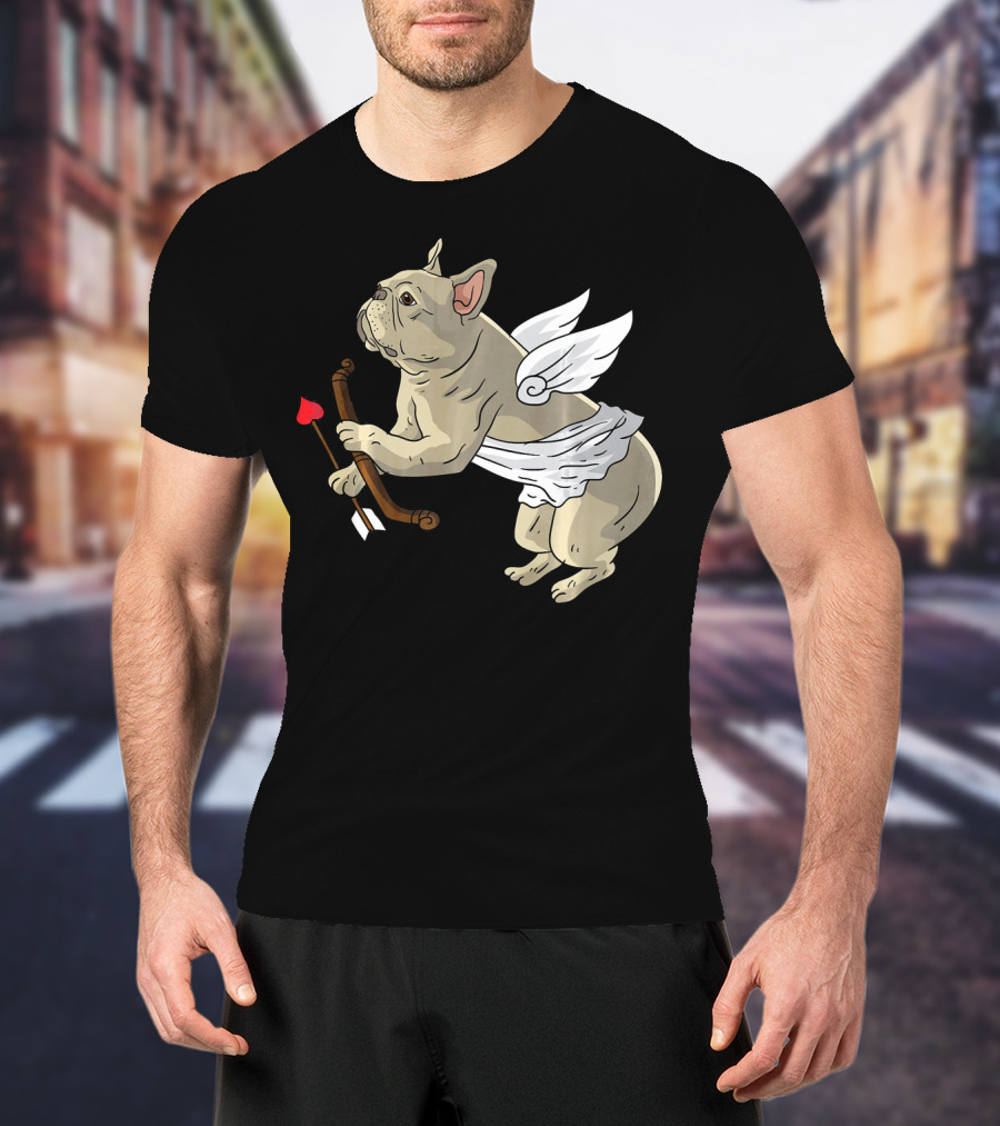 I Love Pugs Cupid Dog Lovers Valentine T-Shirt