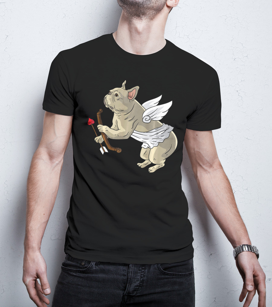 I Love Pugs Cupid Dog Lovers Valentine T-Shirt
