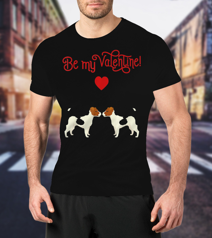 Be My Valentine Jack Russell Terrier Heart T-Shirt