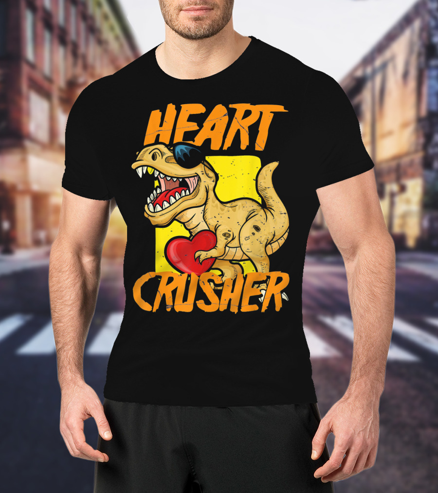 HEART CRUSHER Kids Dinosaur T-Shirt