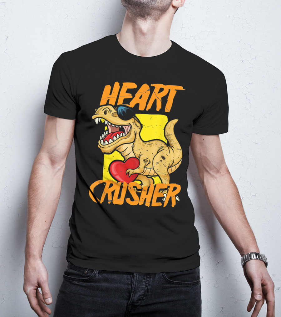 HEART CRUSHER Kids Dinosaur T-Shirt