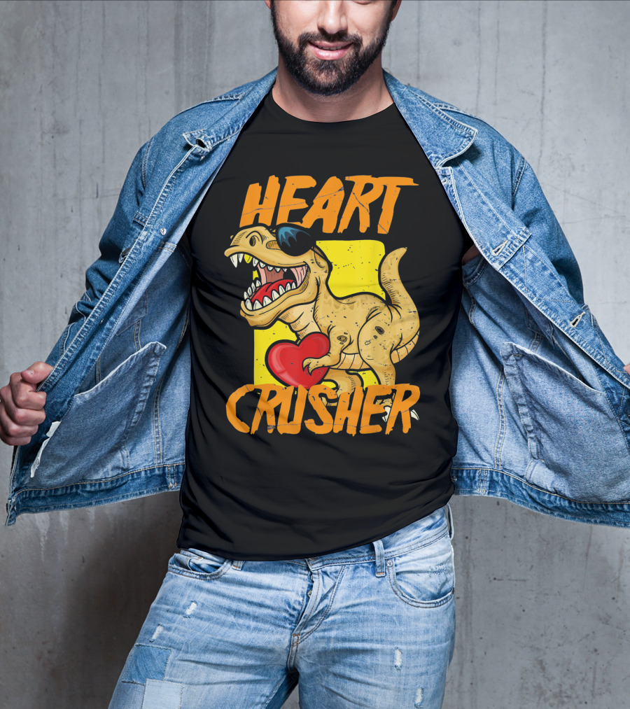 HEART CRUSHER Kids Dinosaur T-Shirt